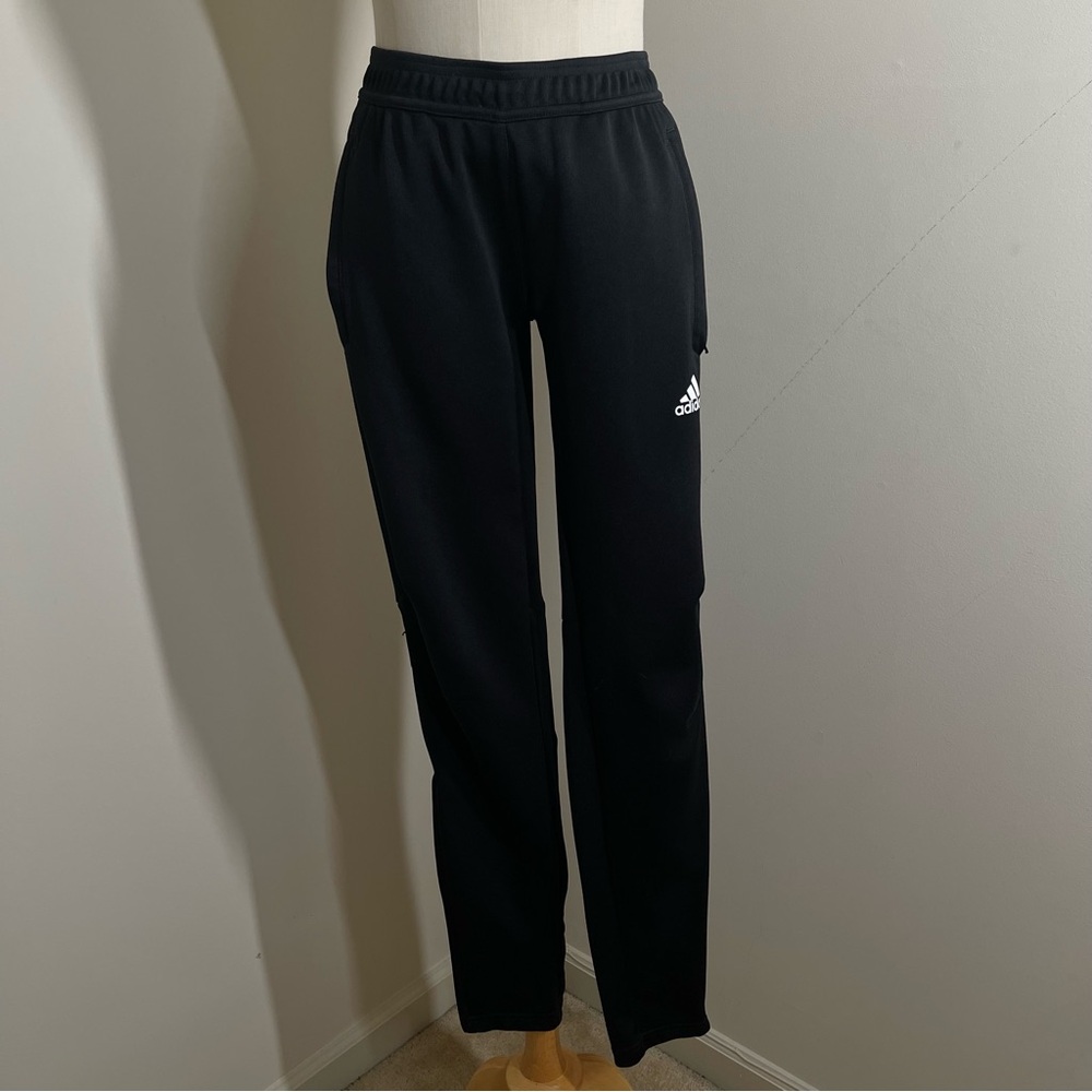 Adidas Women’s Black Climacool -SZ S -Slim Zippered Legs & Pockets Jogger Pants